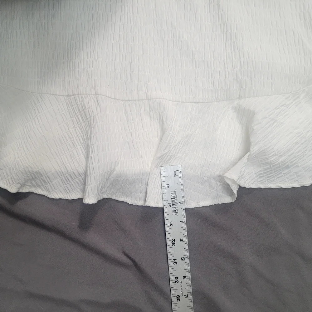 $Tommy Hilfiger White Flowy Dress,  Size 12 - Picture 9 of 10